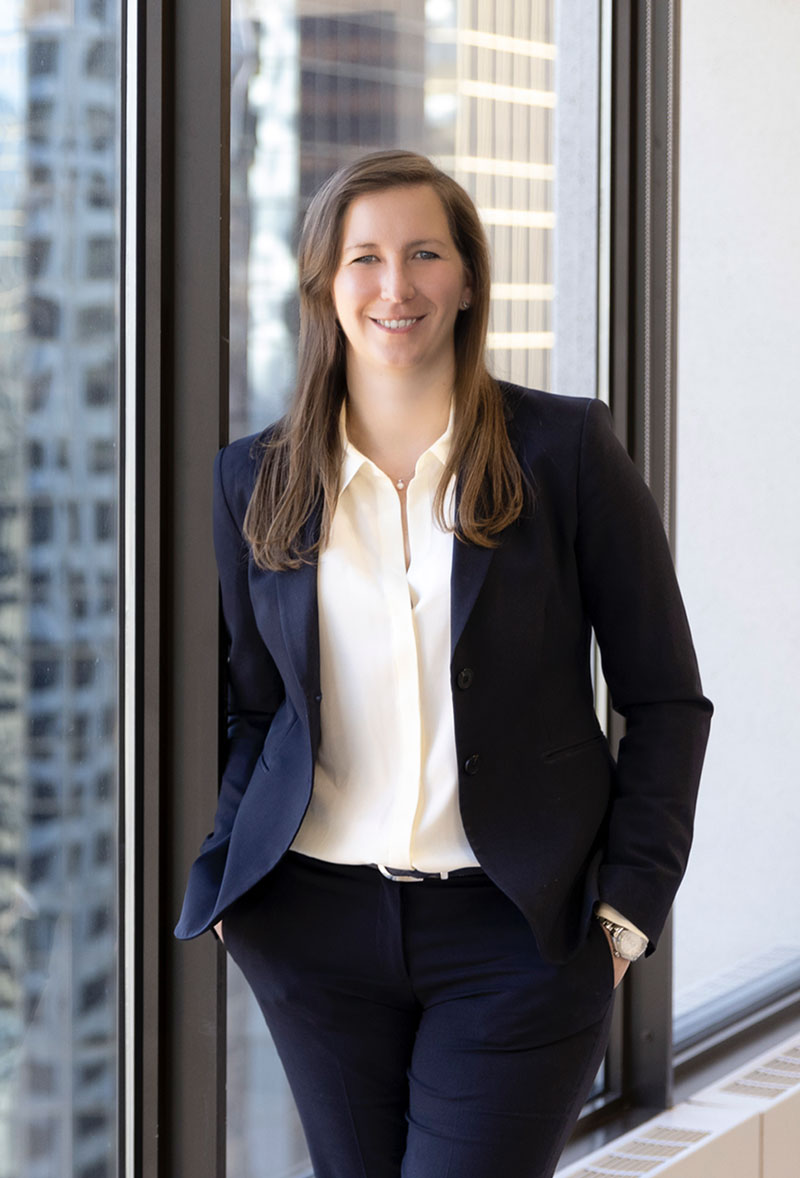 Portrait of Mackenzie Regent, Co-Founder and Managing Partner at Kalos LLP, a Calgary-based financial due diligence firm.